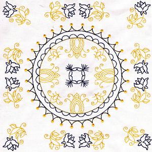 Machine Embroidery Quilt 2c