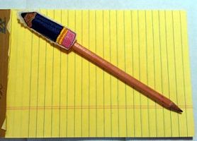 School Embroidery Design- Pencil Topper